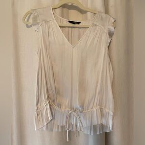 Banana Republic Cream Short Sleeve Blouse